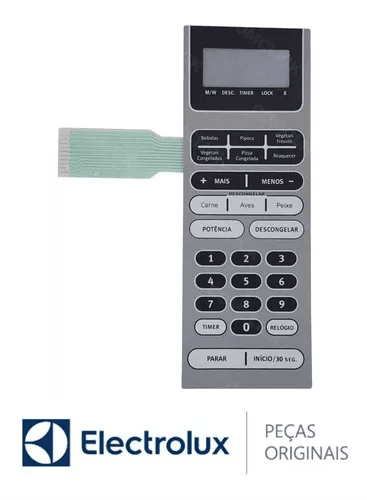 Membrana/ Painel Frontal Microondas Electrolux 3518521880